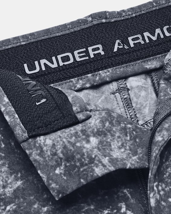 UA Drive Shorts mit konische Passform und Aufdruck für Herren, Gray, pdpMainDesktop image number 4
